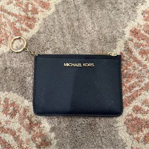 Michael Kors Jet Set travel keychain wallet with ID holder